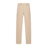Pantalone slim gabardina di cotone stretch 44 / BEIGE