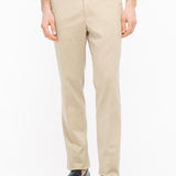 Pantalone slim gabardina di cotone stretch 44 / BEIGE