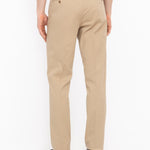 Pantalone slim gabardina di cotone stretch 44 / BEIGE