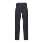 Pantalone slim gabardina di cotone stretch 44 / BLU
