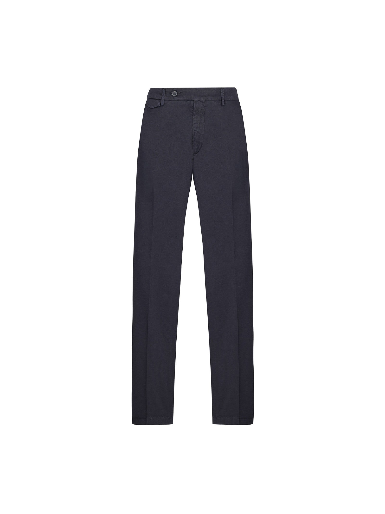 Pantalone slim gabardina di cotone stretch 44 / BLU