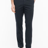 Pantalone slim gabardina di cotone stretch 44 / BLU