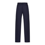 Pantalone jogging fresco di lana stretch 44 / BLU