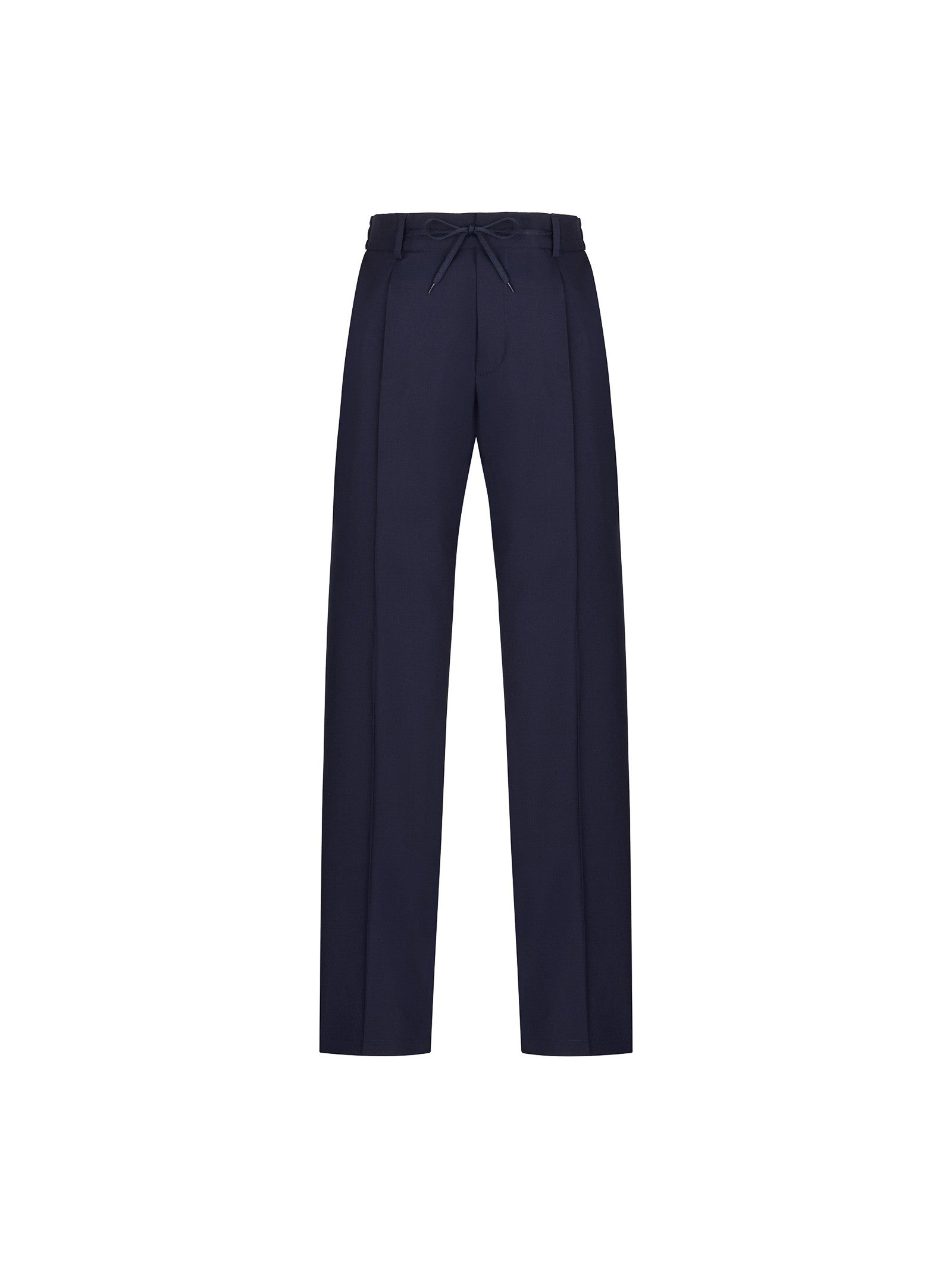 Pantalone jogging fresco di lana stretch 44 / BLU