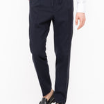 Pantalone jogging fresco di lana stretch 44 / BLU