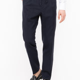 Pantalone jogging fresco di lana stretch 44 / BLU