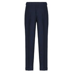 Pantalone pinces in lino 44 / BLU