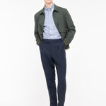 Pantalone pinces in lino 44 / BLU