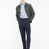 Pantalone pinces in lino 44 / BLU