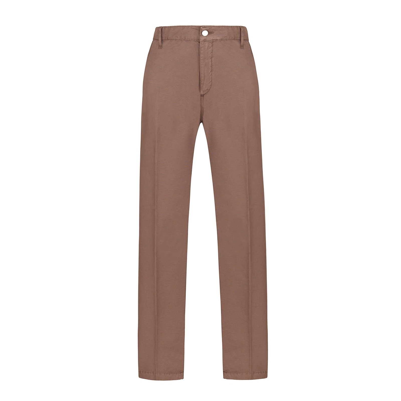 Pantalone chino twill misto cotone stretch 44 / MARRONE