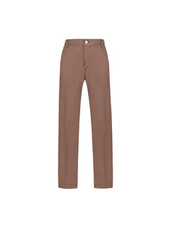 Pantalone chino twill misto cotone stretch 44 / MARRONE