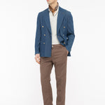 Pantalone chino twill misto cotone stretch 44 / MARRONE