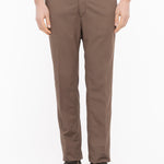 Pantalone chino twill misto cotone stretch 44 / MARRONE