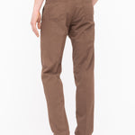 Pantalone chino twill misto cotone stretch 44 / MARRONE