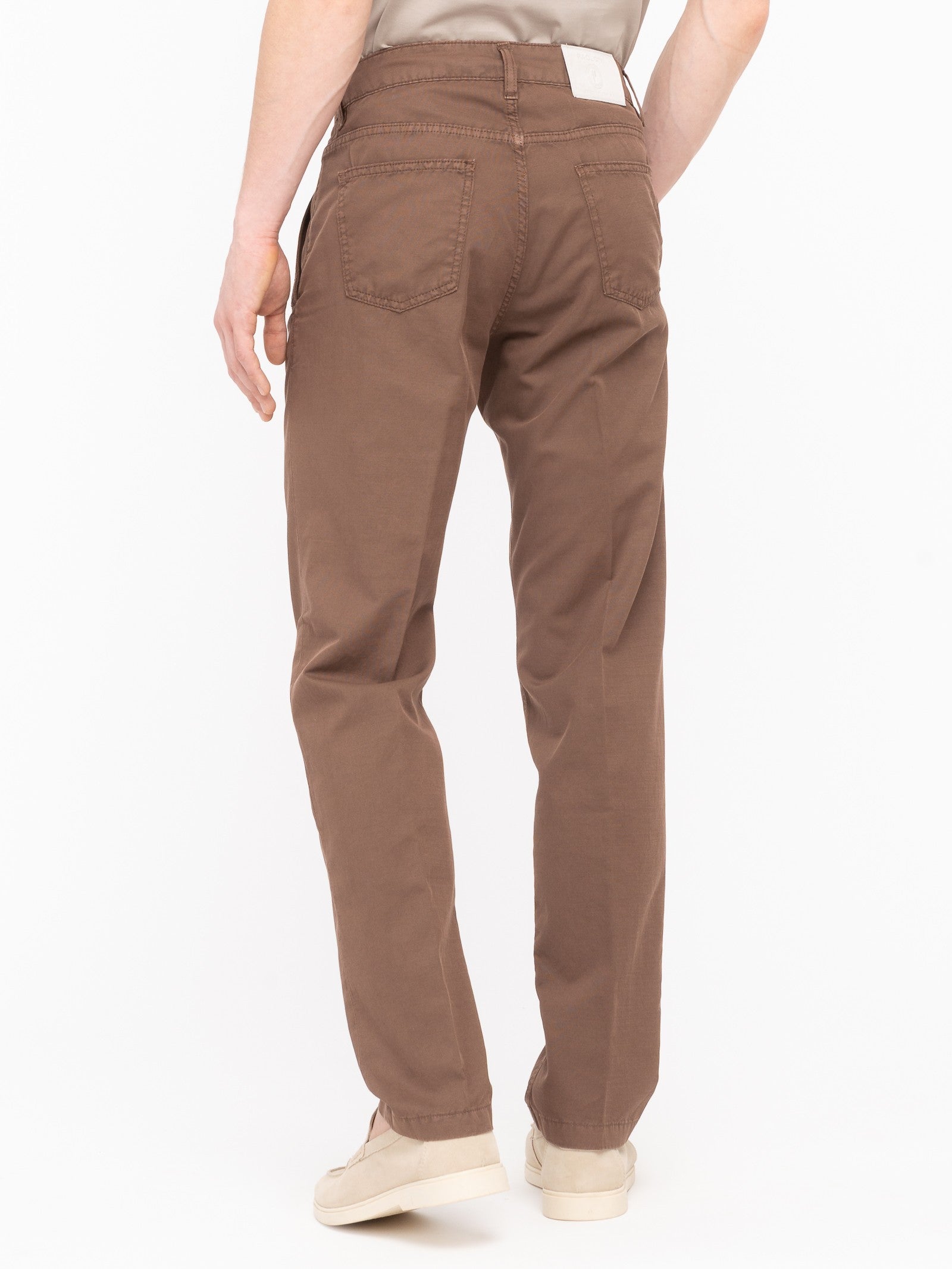 Pantalone chino twill misto cotone stretch 44 / MARRONE