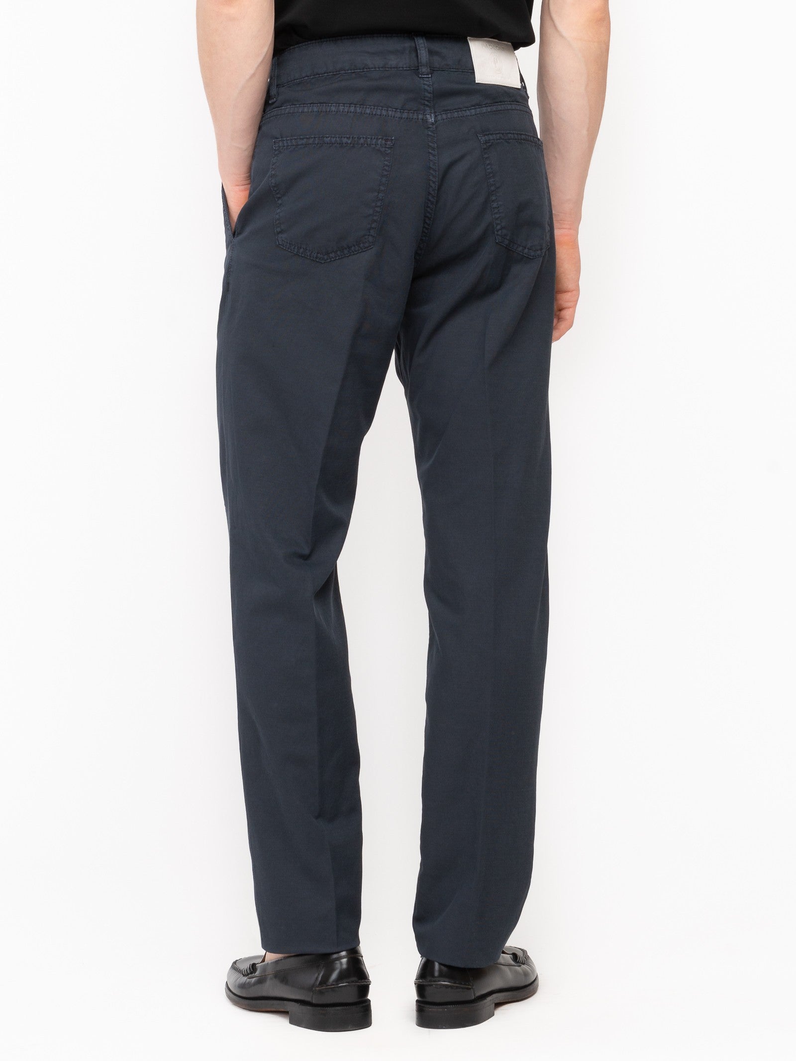 Pantalone chino twill misto cotone stretch 44 / BLU