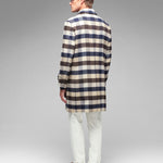 Cappotto check misto lana 44 / MARRONE