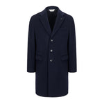Cappotto panno lana cashmere 44 / BLU