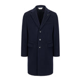 Cappotto panno lana cashmere 44 / BLU