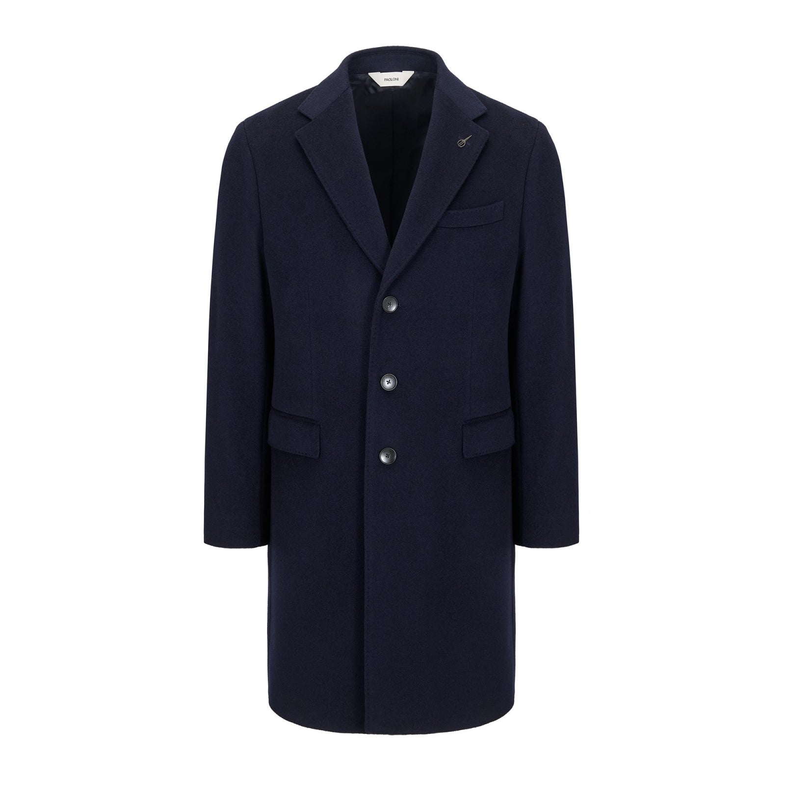 Cappotto panno lana cashmere 44 / BLU