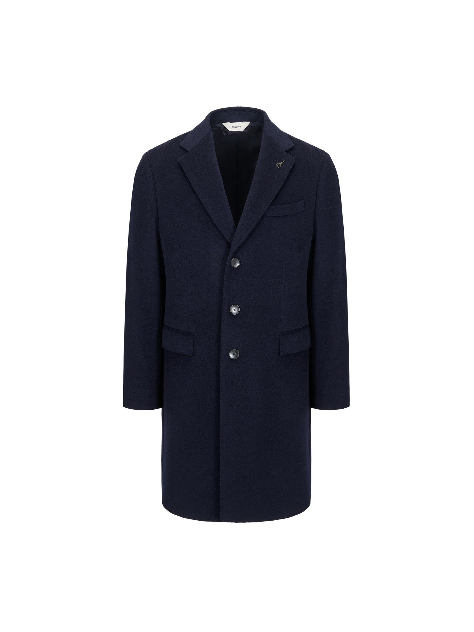 Cappotto panno lana cashmere 44 / BLU
