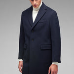 Cappotto panno lana cashmere 44 / BLU