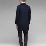 Cappotto panno lana cashmere 44 / BLU