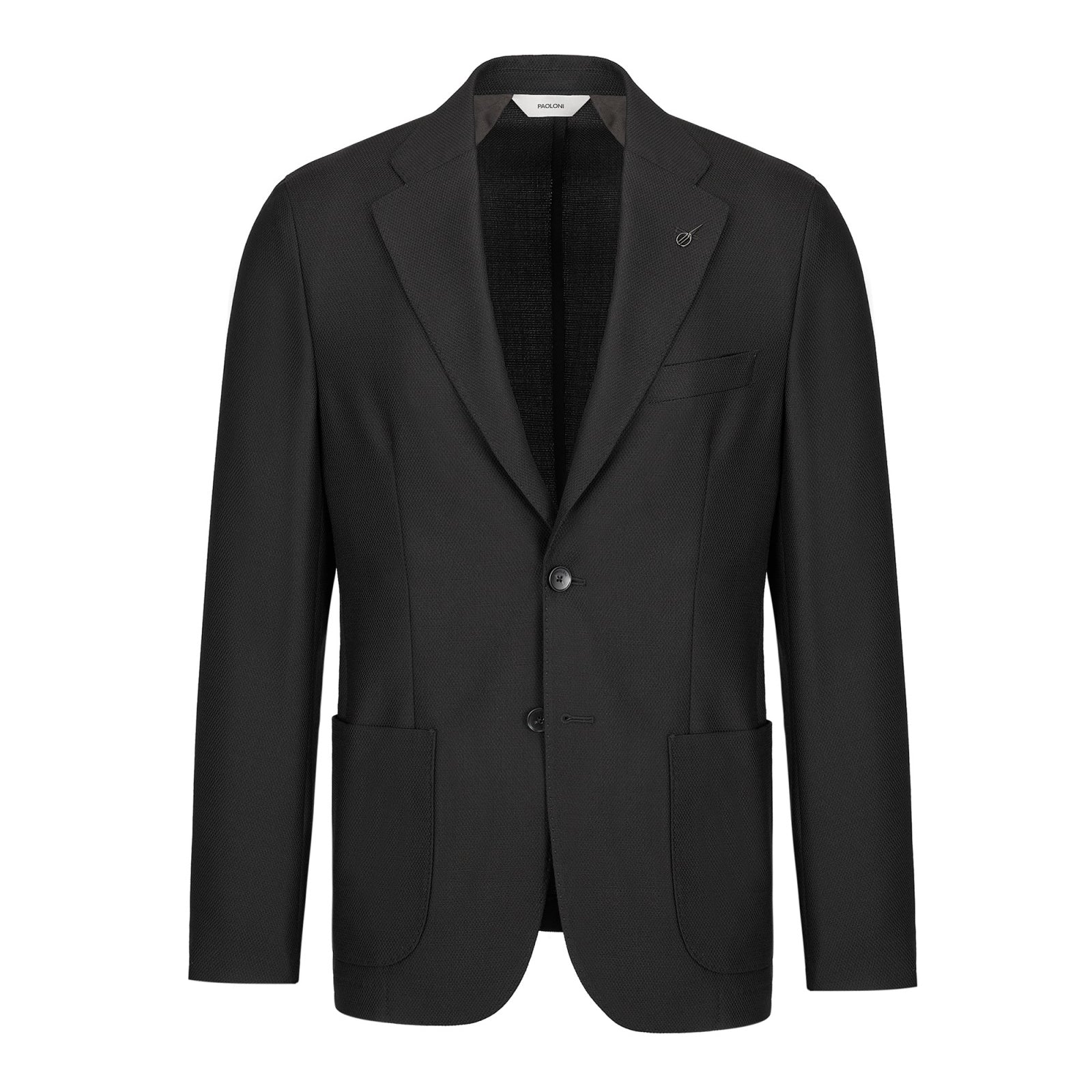 Giacca sfoderata micro texture lana vergine 44 / MARRONE