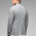 Giacca doppiopetto jersey misto lana cashmere 44 / GRIGIO