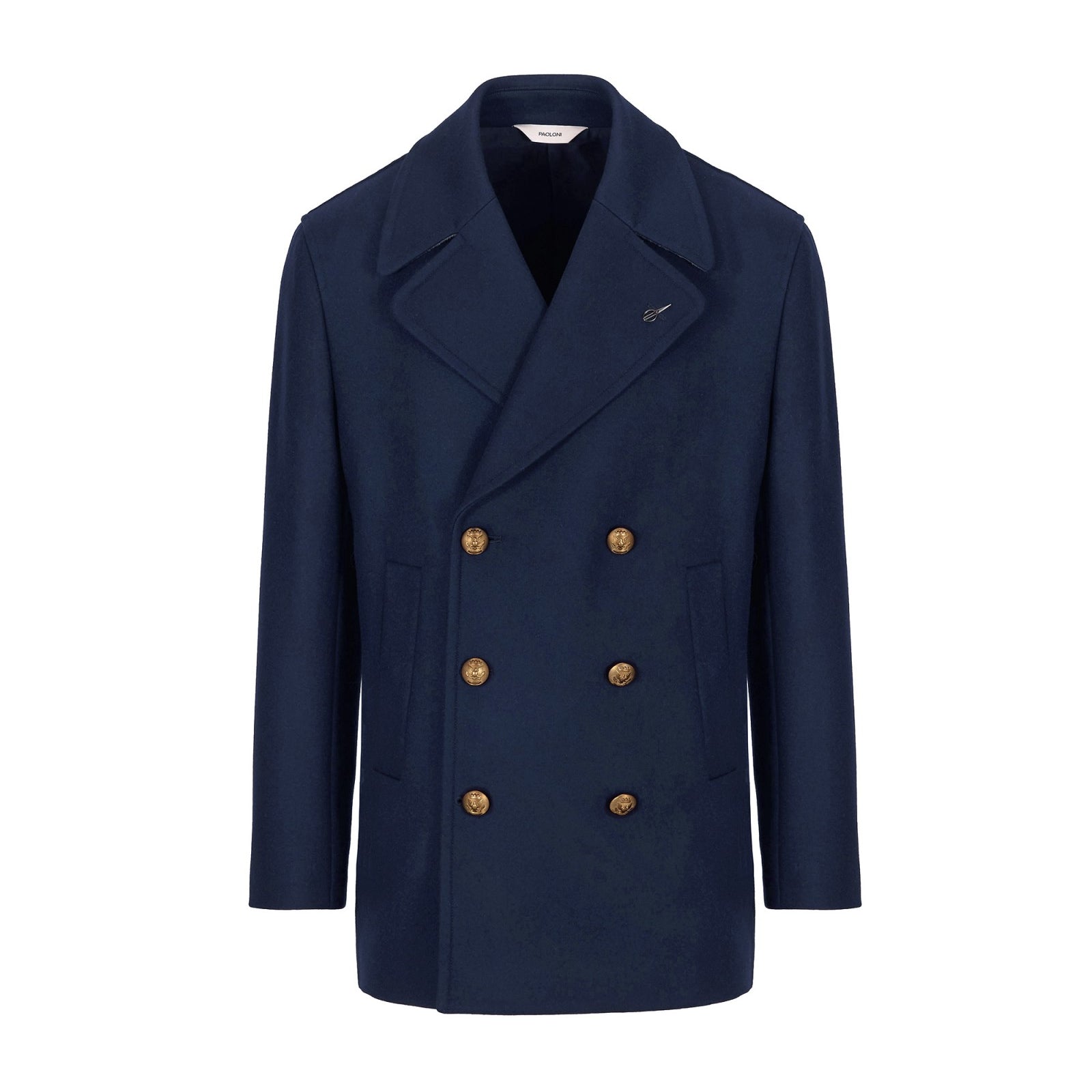 Peacoat in flanella di lana 44 / BLU