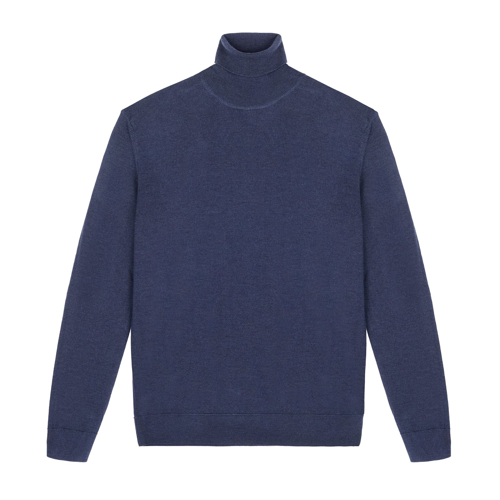 Dolcevita rasato pura lana merinos 3XL / BLU