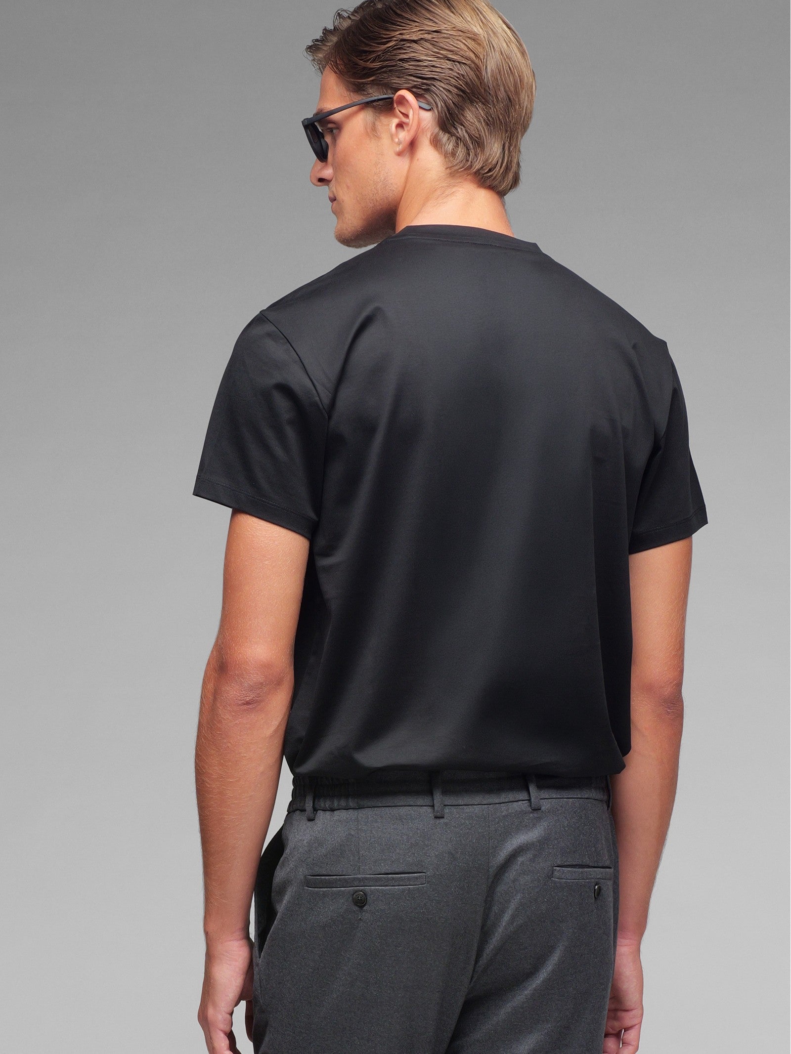 T-shirt jersey di cotone 3XL / NERO
