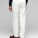 Pantalone pinces velluto 1000 righe cotone stretch 44 / BIANCO