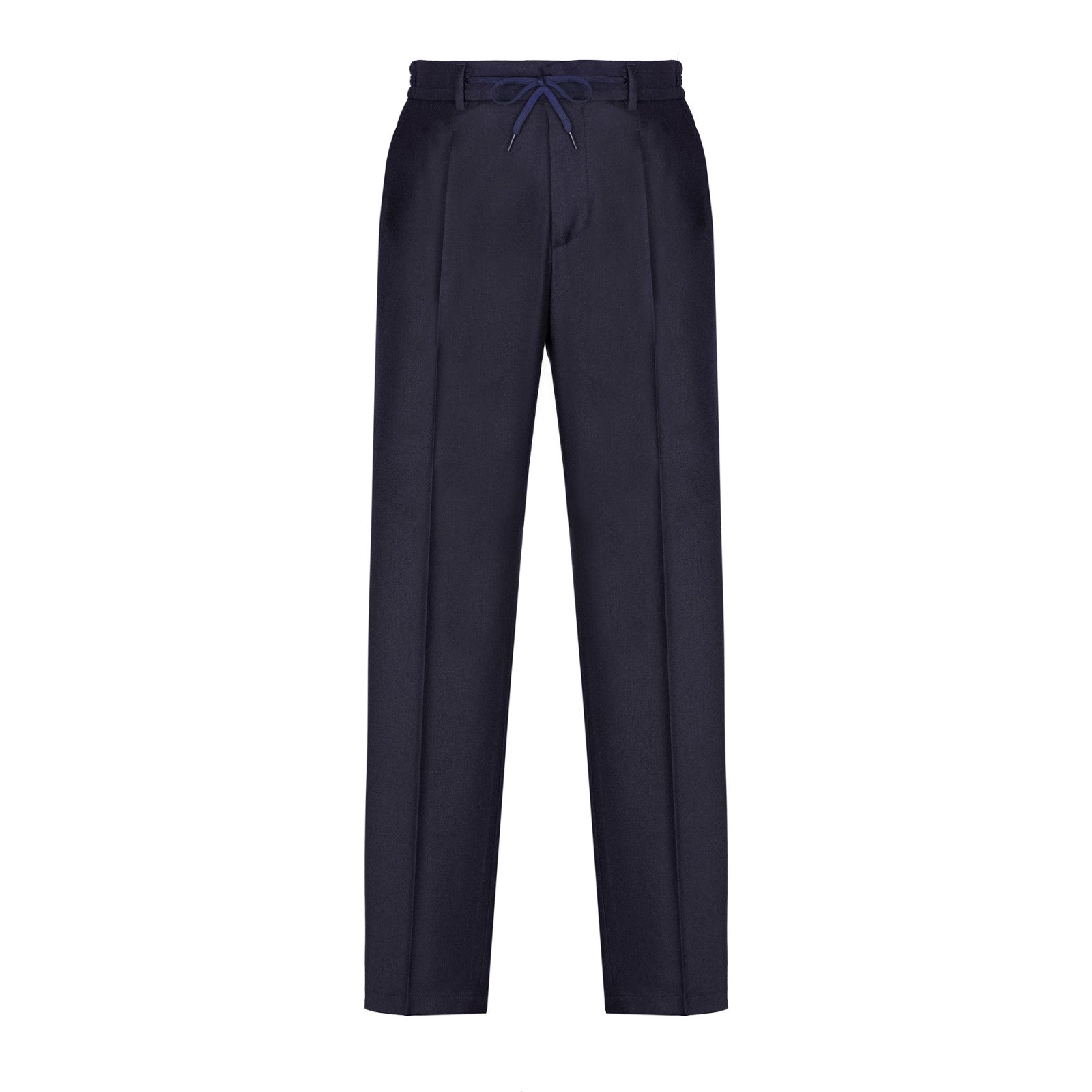 Pantalone jogging flanella di lana stretch 44 / BLU