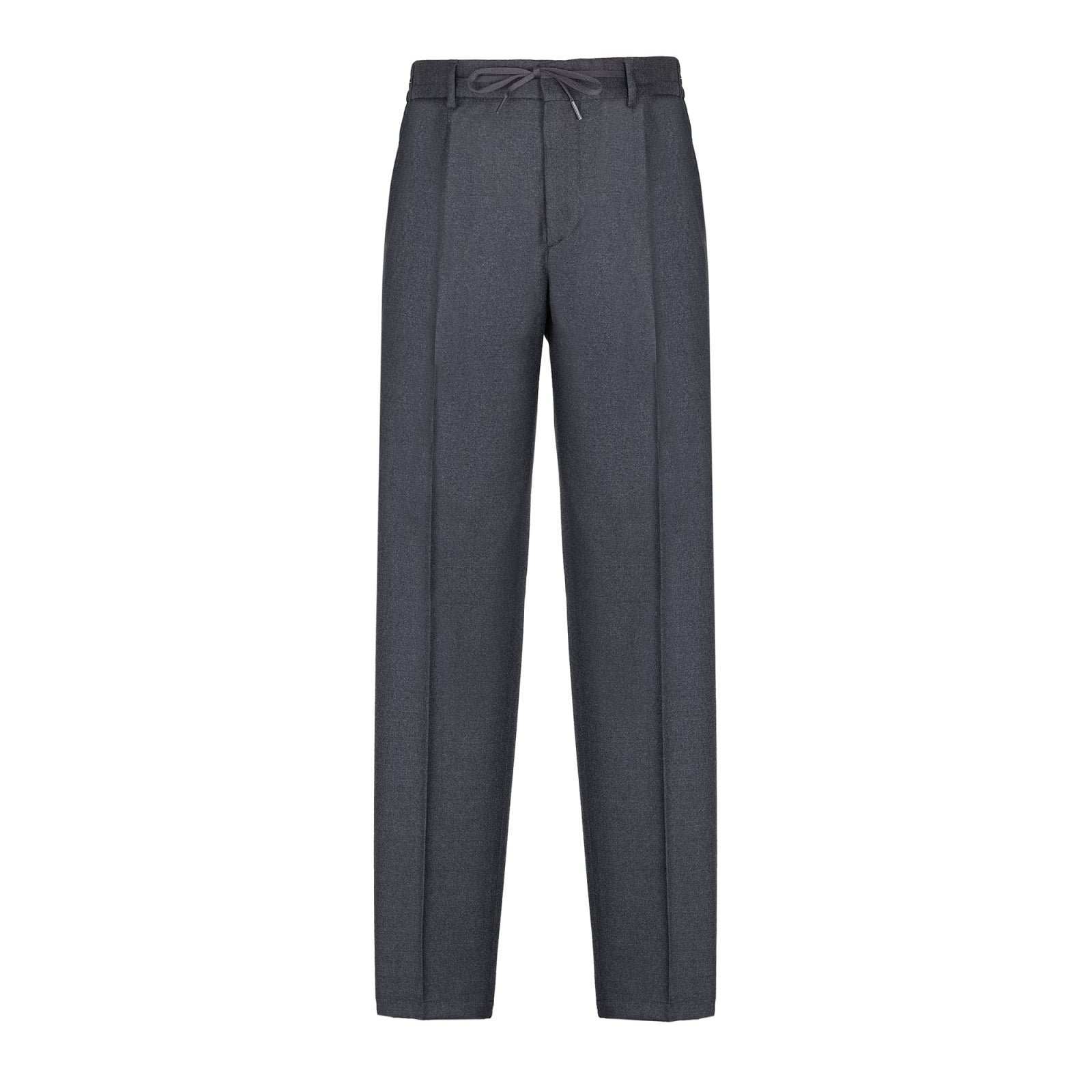 Pantalone jogging flanella di lana stretch 44 / GRIGIO
