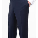Abito con gilet microtexture in lana 44 / BLU