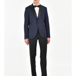 Pantalone slim in lana stretch 44 / NERO
