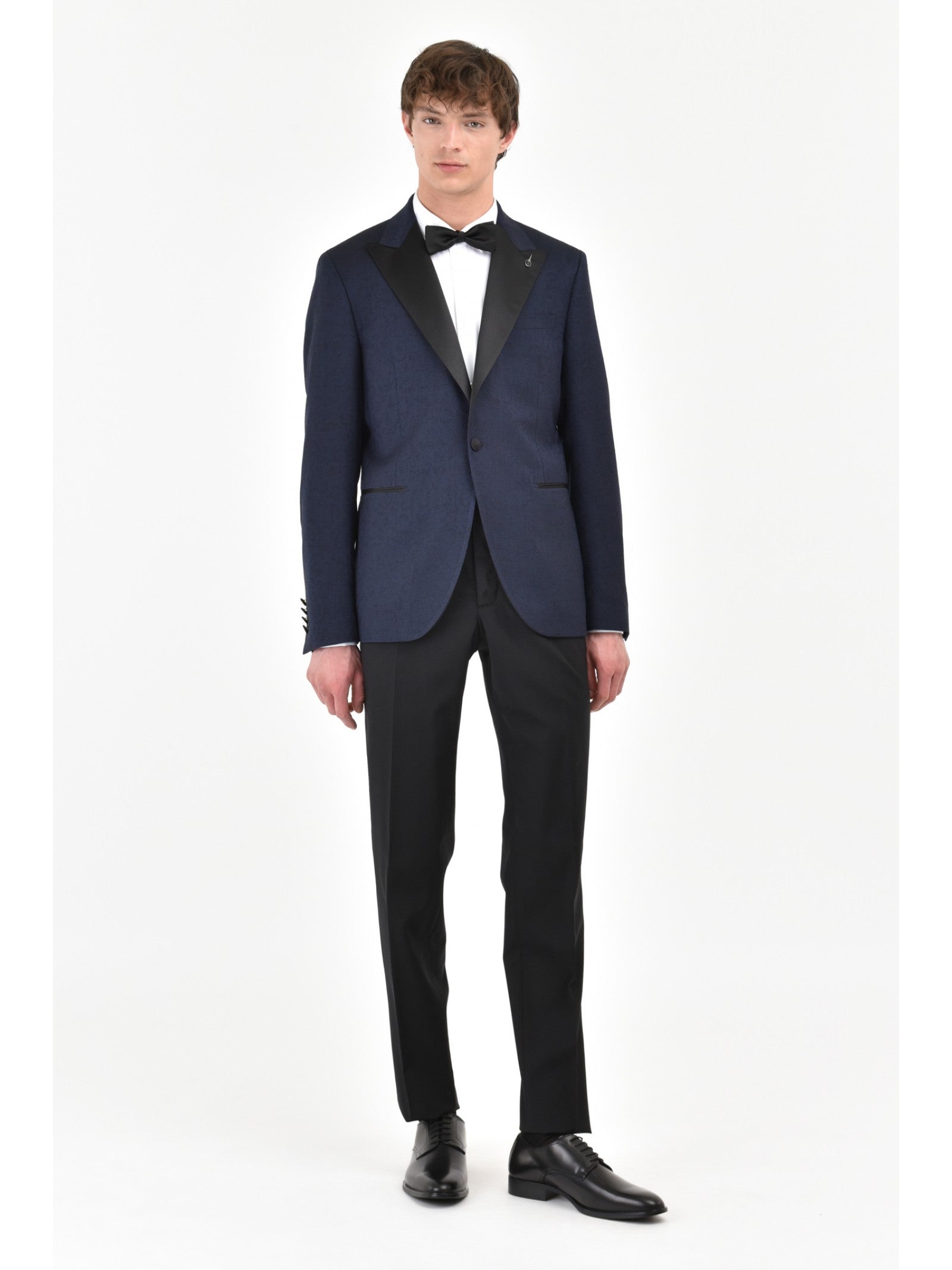 Pantalone slim in lana stretch 44 / NERO