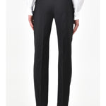 Pantalone slim in lana stretch 44 / NERO